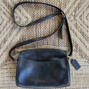 Vintage COACH Brown Leather Crossbody Purse